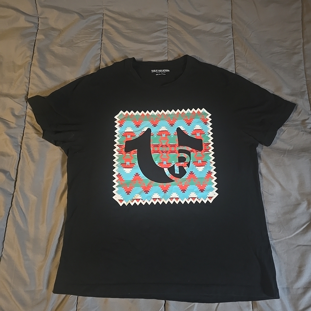 Cotton t-shirt, True Religion Sashiko Horseshoe graphic tee